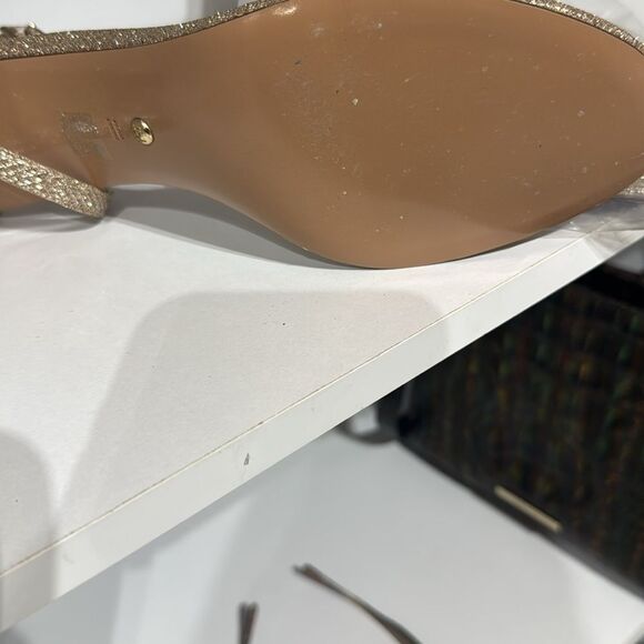 Pelle Moda Sparkling Gold Heels - Picture 6 of 6